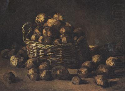 Vincent Van Gogh Still life with a Basket of Potatoes (nn04) oil painting picture